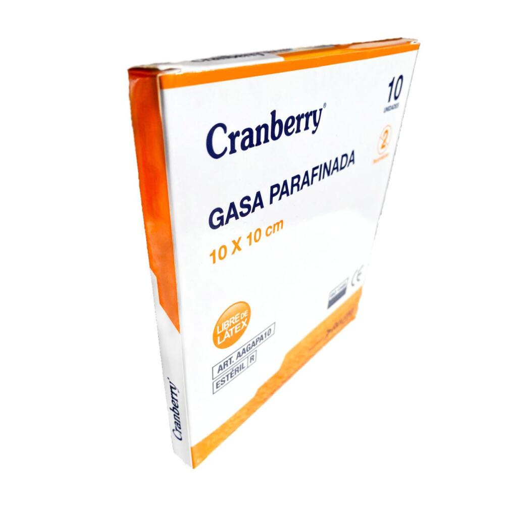Gasa Parafinada 10x10 x 10 unidades , Crandberry