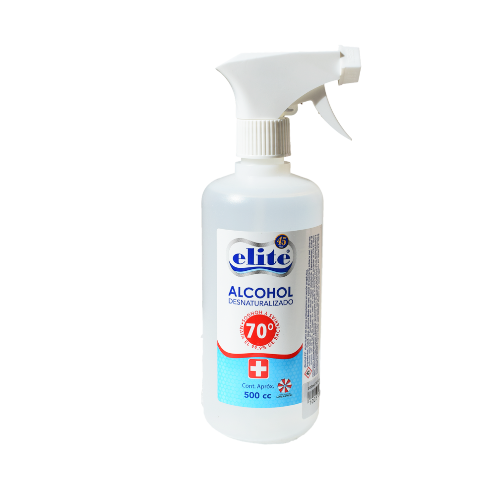 Alcohol Desnaturalizado 70% 500 ML Con Gatillo Reg ISP